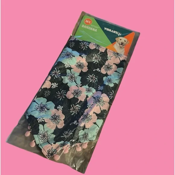 Vibrant Life Floral Bandana - Size M/L - Picture 3 of 7